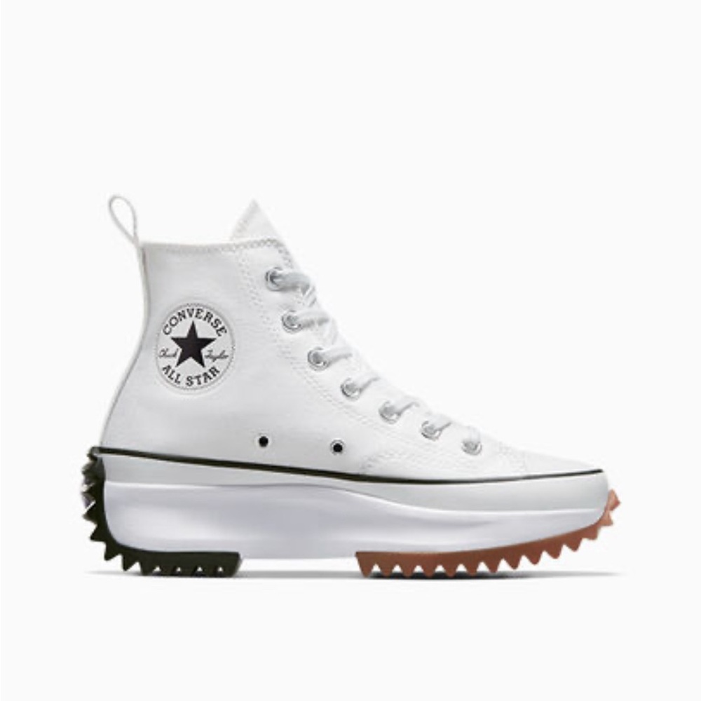 White converse runstar hike size 7.5 womens